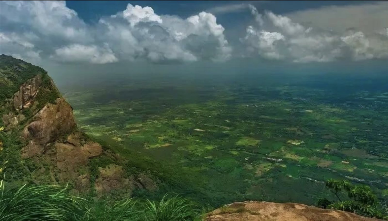 A view across the valleys.